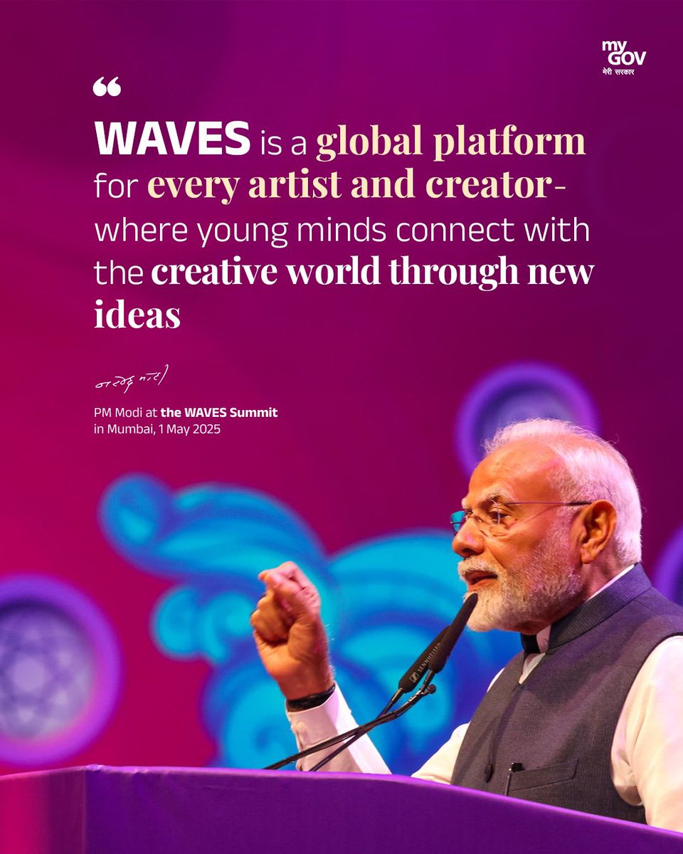 itsSSS1510's tweet photo. 🏆National Gold Award Winner🥇
From imagination to recognition—my creation “Saanvi–AI Autonomous Avatar” won 1st Prize @WAVESummitIndia @MIB_India 
A surreal moment watching Saanvi’s Holobooth welcome &amp; interact with Hon. PM of India @narendramodi &amp; Awarded by King @iamnagarjuna https://t.co/CoR3OW67IN