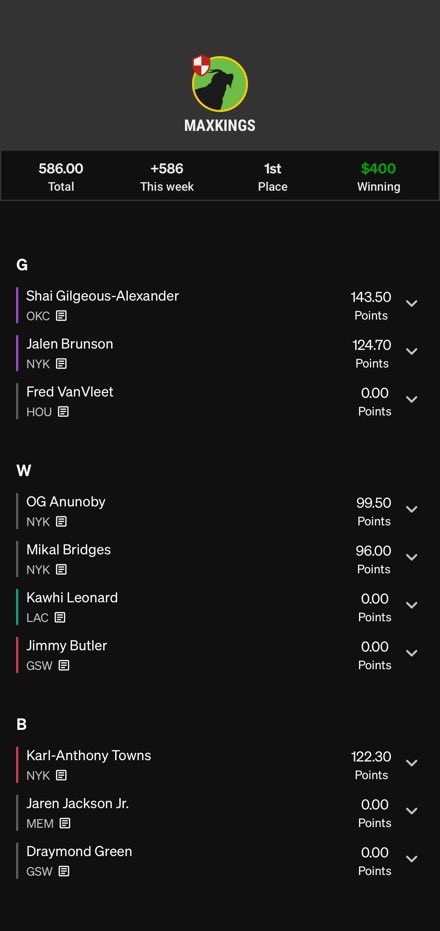MaxKingsDFS's tweet image. Two lineups basically Garunteed to make The Dance finals 

$400 to last place $50,000 up top

Will be good ROI even if Knicks miss the finals 

That game one ending was brutal