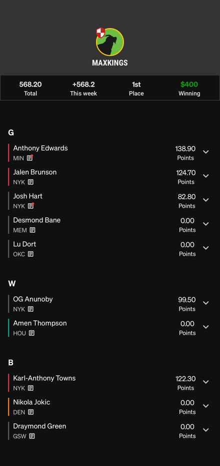 MaxKingsDFS's tweet image. Two lineups basically Garunteed to make The Dance finals 

$400 to last place $50,000 up top

Will be good ROI even if Knicks miss the finals 

That game one ending was brutal