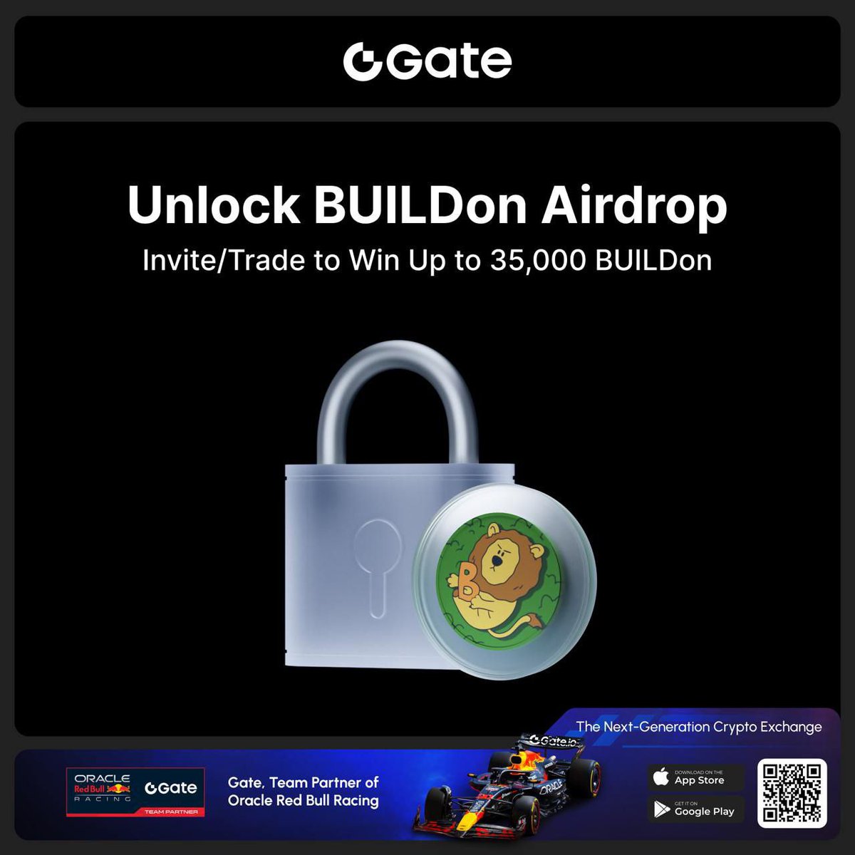 CryptoWhale1988's tweet photo. You + 1 friend = Up to 100 BUILDon
Multiply that by 5, 10, 20 friends...
Get them to trade B/USDT on Gate & collect!
Limited reward pool, act fast!
https://t.co/ndfUF67PkY
#CryptoReferrals #GateCom https://t.co/ePBvDx8oqT
