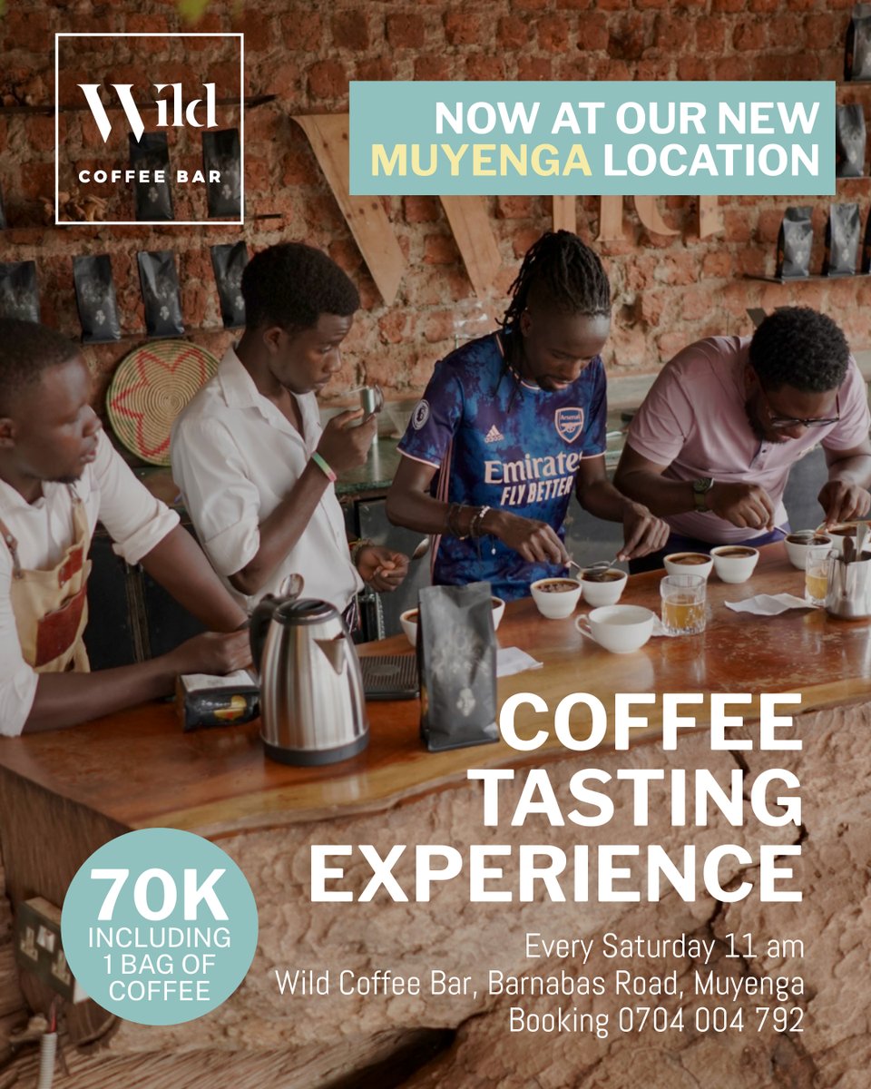 thewildbrand's tweet photo. Join us every Saturday for our coffee tasting experience. 
Learn how to taste and evaluate coffee.  

Each session includes a free bag of our award-winning coffee. 🏆 

📌Location: Our new home on Barnabas Road, Muyenga.  

✅Booking: WhatsApp 0704004792 https://t.co/ZtAFHyQy55