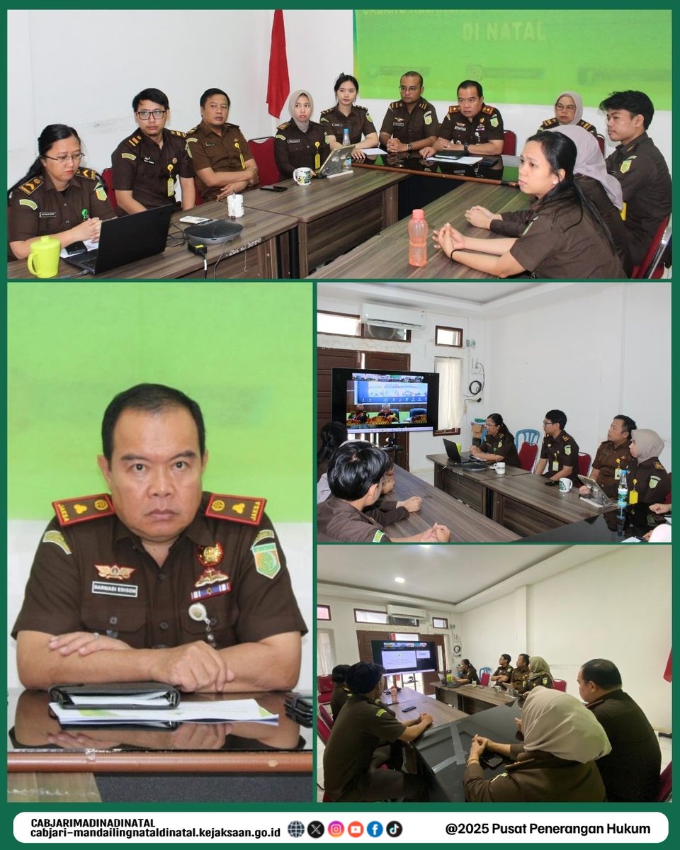 CabjariNatal's tweet photo. Senin 26 Mei 2025 Kepala Cabang Kejaksaan Negeri Mandailing Natal di Natal Bapak Darmadi Edison, S.H., M.H. beserta Jajaran Mengikuti Pra-Musrembang Tahun 2025.

@kejaksaan.ri @kejagung_ri @kejatisumut @kejari.madina #musrembang #kejaksaanagung #kejaksaanri #jaksa #asnkejaksaan https://t.co/HTDAyUDEg3