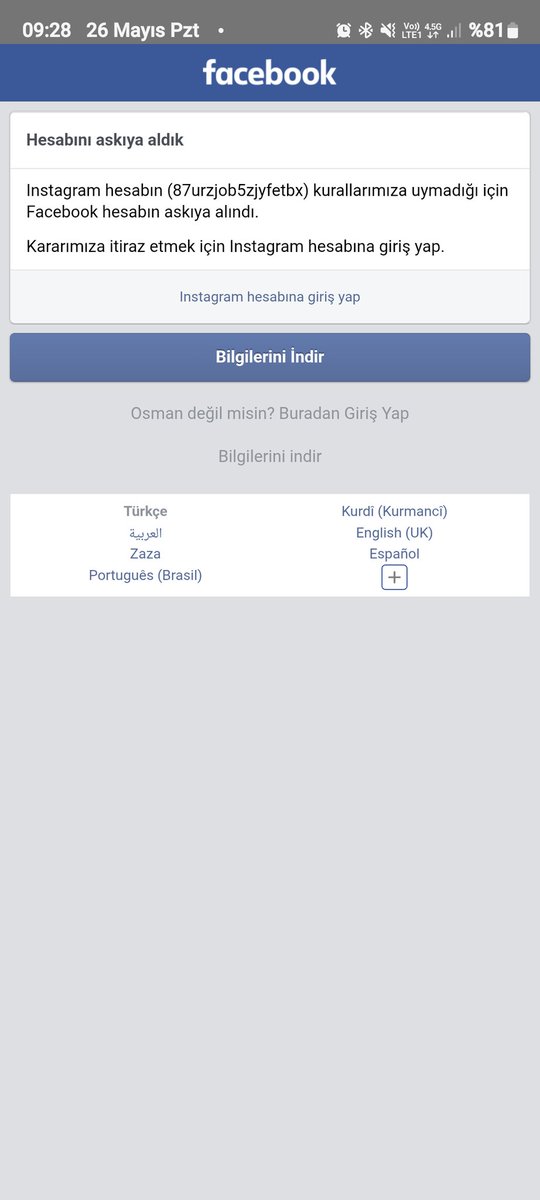 mmanartes's tweet image. “My Facebook account has been suspended due to an Instagram account issue (ID: 87urzjob5zjyfetbx). I submitted my ID and filled out the appeal forms for over 2 years with no response. Please help me resolve this. #MetaSupport #InstagramHelp @Meta @instagram