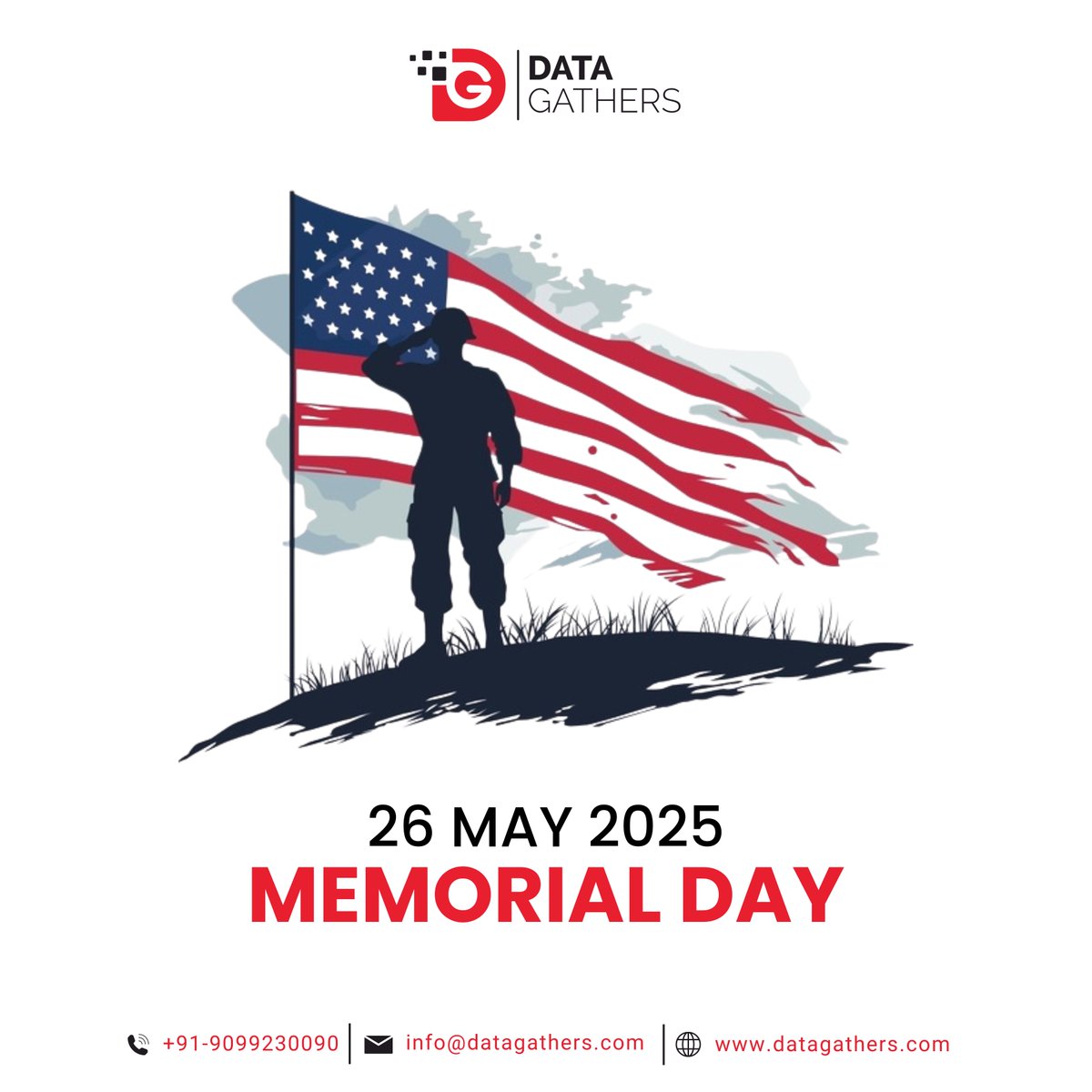 datagathers's tweet photo. This #MemorialDay, we honor the heroes who gave their all for our freedom
At Data Gathers, we build tomorrow’s tech in their memory — with gratitude and purpose.
.
#DataGathers #MemorialDay2025#TechForChange#uae #australia #newzealand #germany #russia #unitedstates #netherlands https://t.co/0nz3A7VqJF