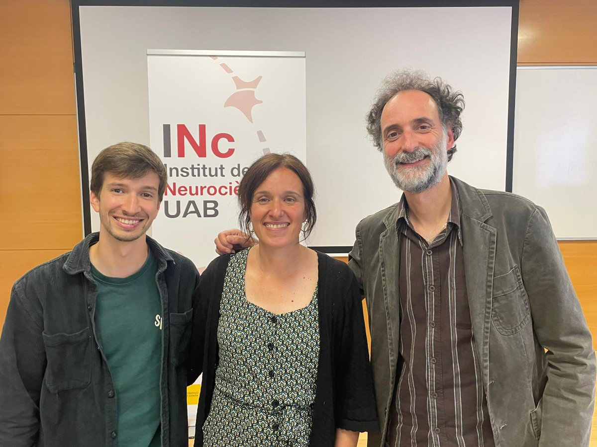 Carlos Vendrell (@cvendrell11) on Twitter photo Last Friday, we had the pleasure of welcoming Dr. Astrid Vallès to the <a href="/INC_UAB/">Institut de Neurociències UAB</a> for a seminar organized by NeuroDocs.
She gave an inspiring talk on her work in gene therapy for CNS diseases and shared reflections on her career journey.
#NeuroDocs #WomenInScience
#Neuroscience Last Friday, we had the pleasure of welcoming Dr. Astrid Vallès to the <a href="/INC_UAB/">Institut de Neurociències UAB</a> for a seminar organized by NeuroDocs.
She gave an inspiring talk on her work in gene therapy for CNS diseases and shared reflections on her career journey.
#NeuroDocs #WomenInScience
#Neuroscience