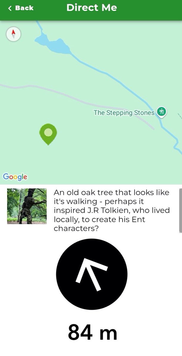 #Treebeard: The man-shaped oak tree on Cannock Chase, thought to have inspired JRR Tolkein’s legendary Ent character, is one of my #GreatTreesof Staffordshire and #GreatTrees of Britain 🏆🌳🇬🇧 #GTOB

TiCL App with its ‘Direct Me’ compass will make it easier and fun to find