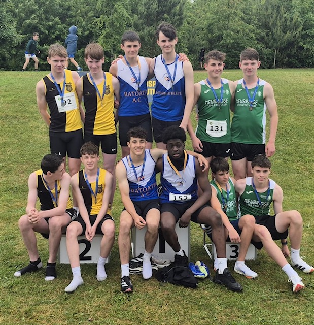 St. Vincent's Castleknock College (@castleknockcoll) on Twitter photo Congratulations to Theo and Ewan and <a href="/RatoathAC/">Ratoath AC</a> on winning gold in the U16 4x100m
Theo also ran U17, winning gold and set championship records there too! Congratulations to Theo and Ewan and <a href="/RatoathAC/">Ratoath AC</a> on winning gold in the U16 4x100m
Theo also ran U17, winning gold and set championship records there too!