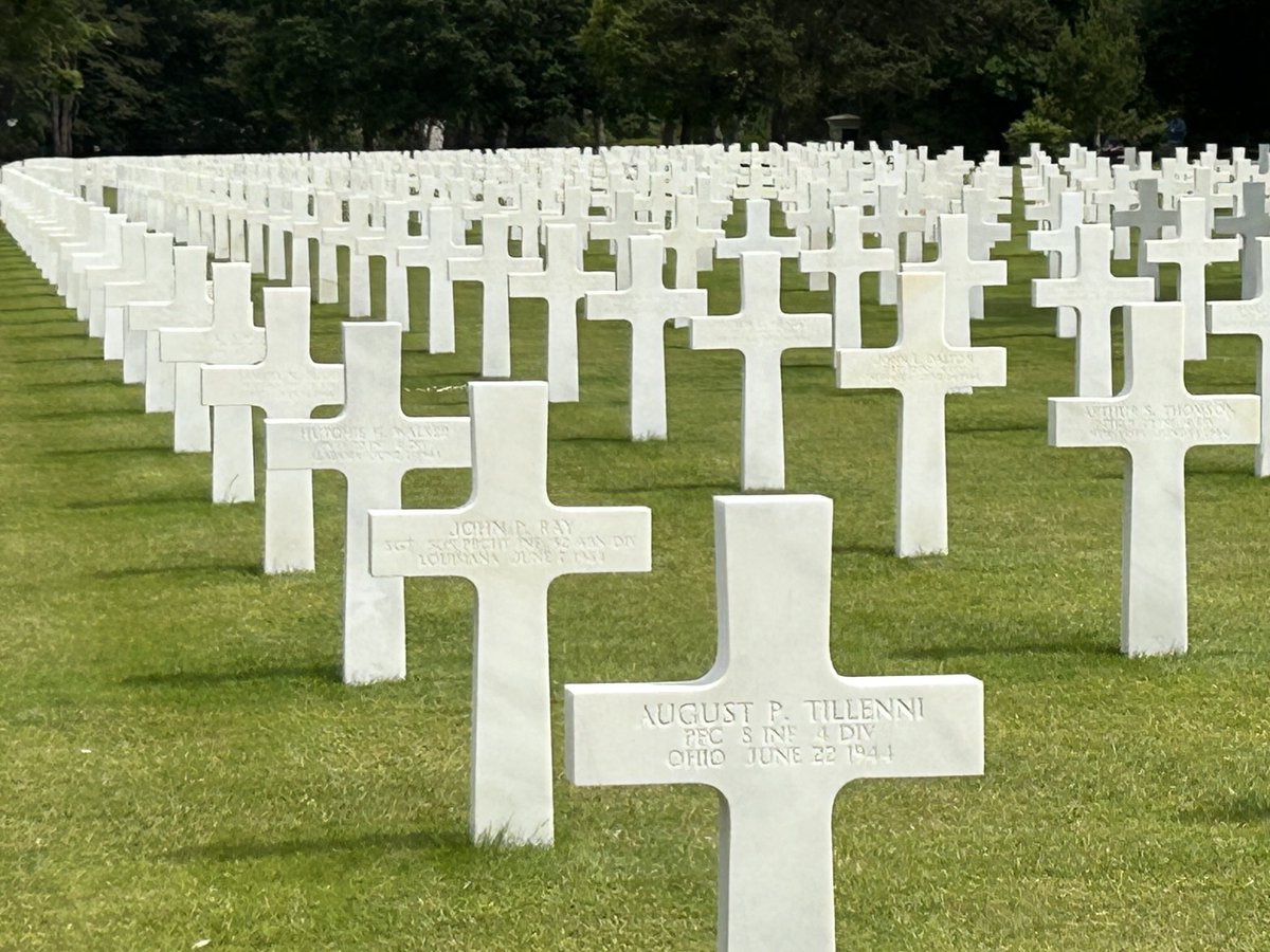 We have all seen photos like this. I took this one in Normandy. The cost of freedom is high. It’s carried by those that lost their lives fighting to preserve it. It’s carried also by the moms and dads who lost them. #Honorthem