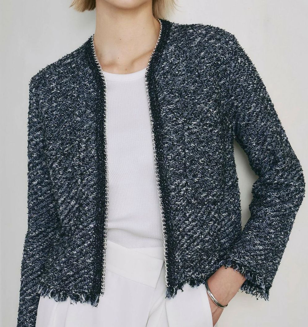 続・続・最後から二番目の恋　デニムライクツィード ニットジャケット　小泉今日子 dorama-fashion on X: 