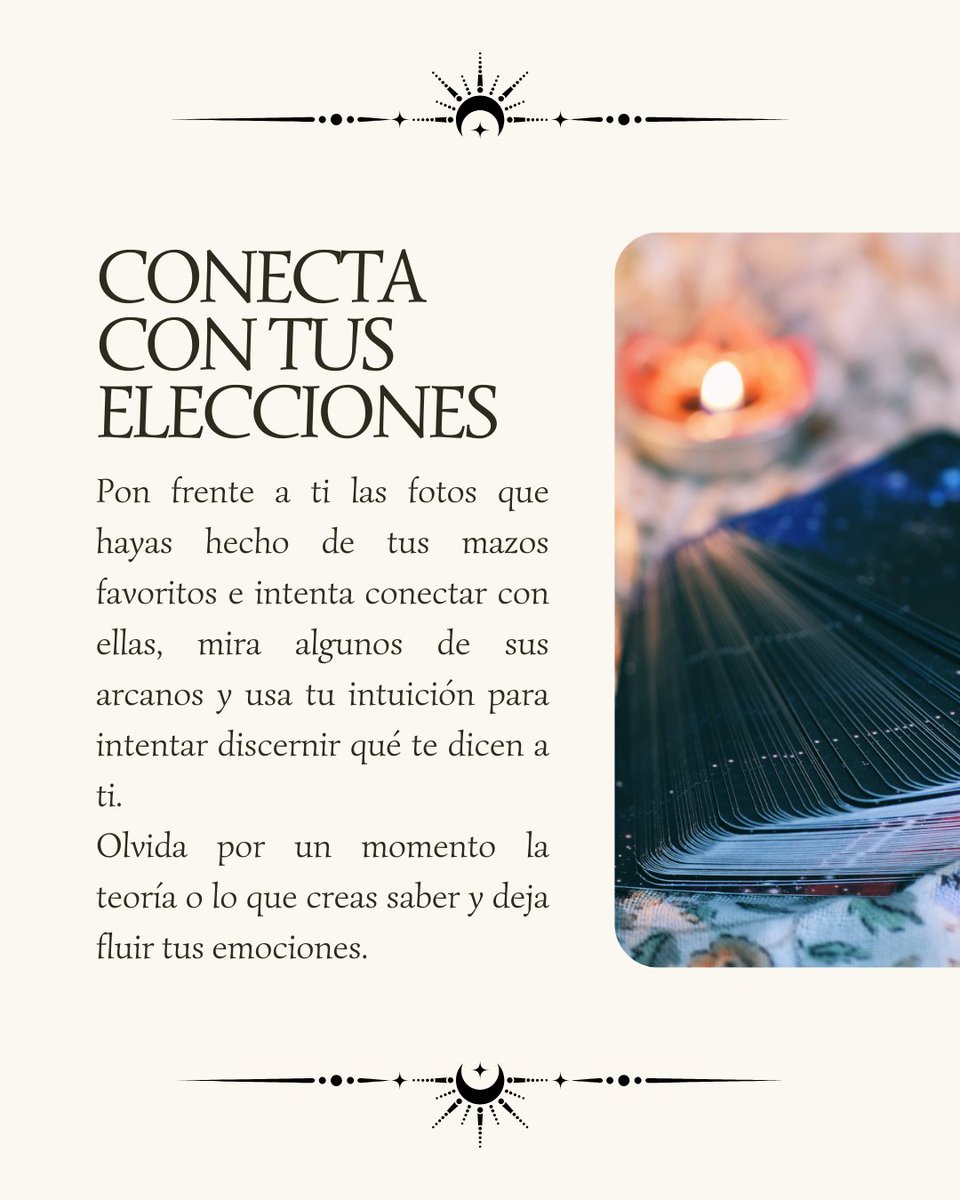 amanitas_coven's tweet photo. Hoy os traigo una pequeña introducción sobre cómo escoger y conectar con tu baraja de Tarot, de una forma simplificada y sencilla, que cualquiera que esté interesado puede hacer.
#tarot #TarotDeck #BarajaDeTarot https://t.co/WiVfWg3yuQ