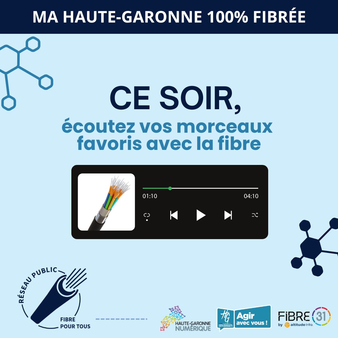 Haute-Garonne Numérique (@hgnumerique) on Twitter photo Que vous soyez team concert en plein air 🎸 ou playlist à fond dans le salon 🎧, la fibre est là pour assurer le show ce soir !
Bonne fête de la musique !
Et vous, quel est votre tube incontournable du 21 juin ? 🎤🎼
#FêteDeLaMusique #MerciLaFibre
cc
<a href="/vdenouvion/">Victor Denouvion</a>
<a href="/SebVincini/">Sébastien Vincini</a> Que vous soyez team concert en plein air 🎸 ou playlist à fond dans le salon 🎧, la fibre est là pour assurer le show ce soir !
Bonne fête de la musique !
Et vous, quel est votre tube incontournable du 21 juin ? 🎤🎼
#FêteDeLaMusique #MerciLaFibre
cc
<a href="/vdenouvion/">Victor Denouvion</a>
<a href="/SebVincini/">Sébastien Vincini</a>