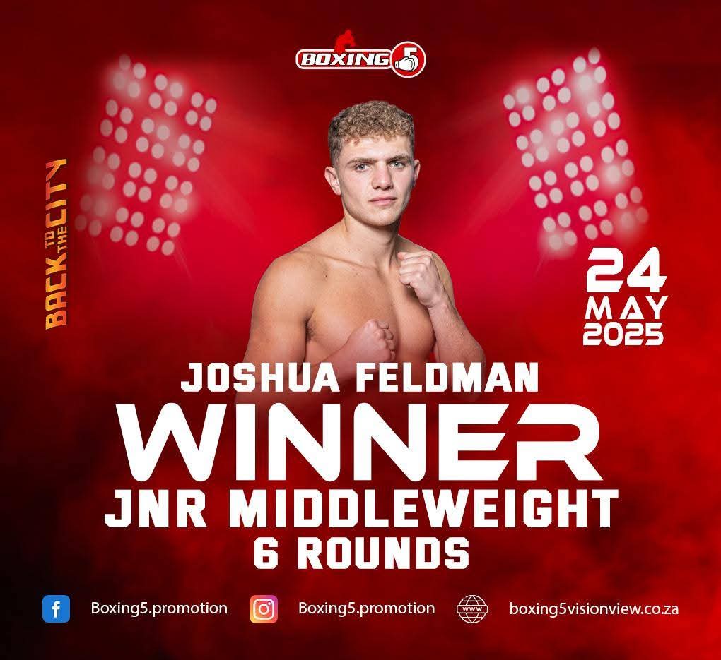 BoxingsaR's tweet image. 🏆 Boxing 5 Promotions | Back to the City Results
📍 Carnival City | 24 May 2025

🏆 Kadri wins TKO 9 (IBF Youth Feather)

🔥 Dlamini KO 7 Ponphitak

💥 Sotomela, Nqothole &amp;amp; Khanyisa claim title wins on points

✅️ Feldman, Hassim &amp;amp; Zinman also victorious

🥊🇿🇦