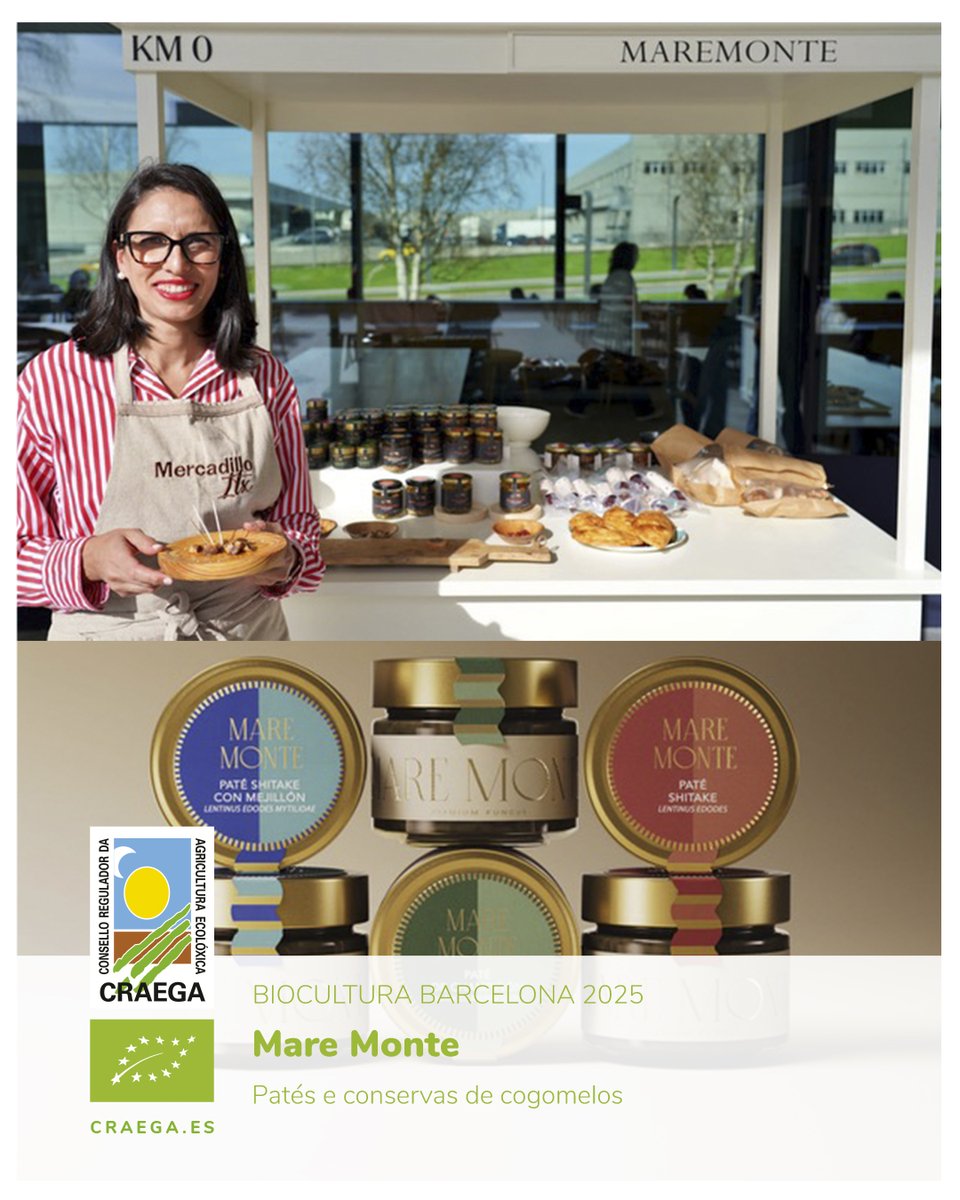 Craega (@craega) on Twitter photo 🔜🤩 Falta moi pouco para <a href="/biocultura/">BioCultura</a> 𝗕𝗮𝗿𝗰𝗲𝗹𝗼𝗻𝗮 𝟮𝟬𝟮𝟱!
📅📌 A cita será en La Farga de L'Hospitalet, do 29 de maio ao 1 de xuño 👏 O Craega asistirá con nove operadores eco. Aquí vos presentamos os tres últimos:
👉 Tata Alimentos
👉 Galuriña
👉 Mare Monte 🔜🤩 Falta moi pouco para <a href="/biocultura/">BioCultura</a> 𝗕𝗮𝗿𝗰𝗲𝗹𝗼𝗻𝗮 𝟮𝟬𝟮𝟱!
📅📌 A cita será en La Farga de L'Hospitalet, do 29 de maio ao 1 de xuño 👏 O Craega asistirá con nove operadores eco. Aquí vos presentamos os tres últimos:
👉 Tata Alimentos
👉 Galuriña
👉 Mare Monte