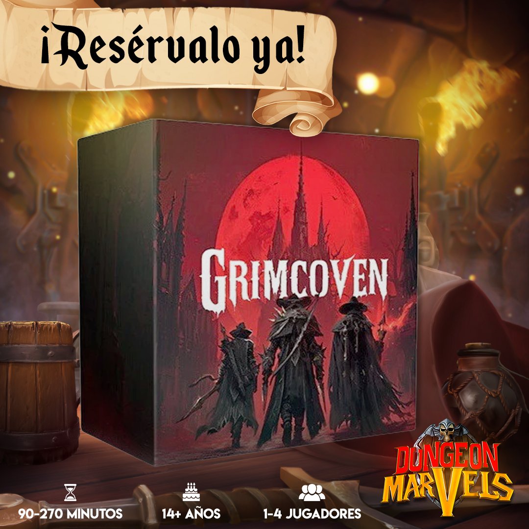 Devir publicará en castellano el nuevo juego de Awaken Realms: Grimcoven: dungeonmarvels.com/1729-grimcoven

IMPORTANTE: Debido a la complejidad de la edición, solo podemos garantizar unidades para las reservas que se realicen antes del 4 de junio.