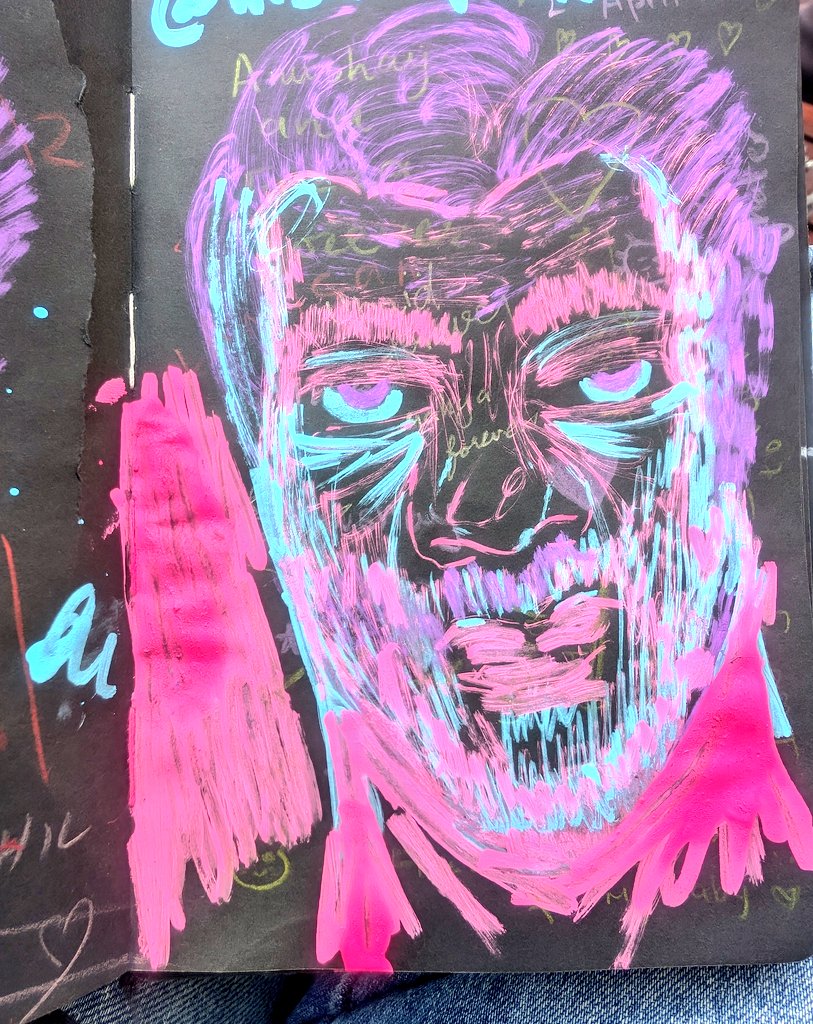 broooonostfu's tweet photo. today from the journal - feeling inspired by Basquiat https://t.co/MAl77jZHhi