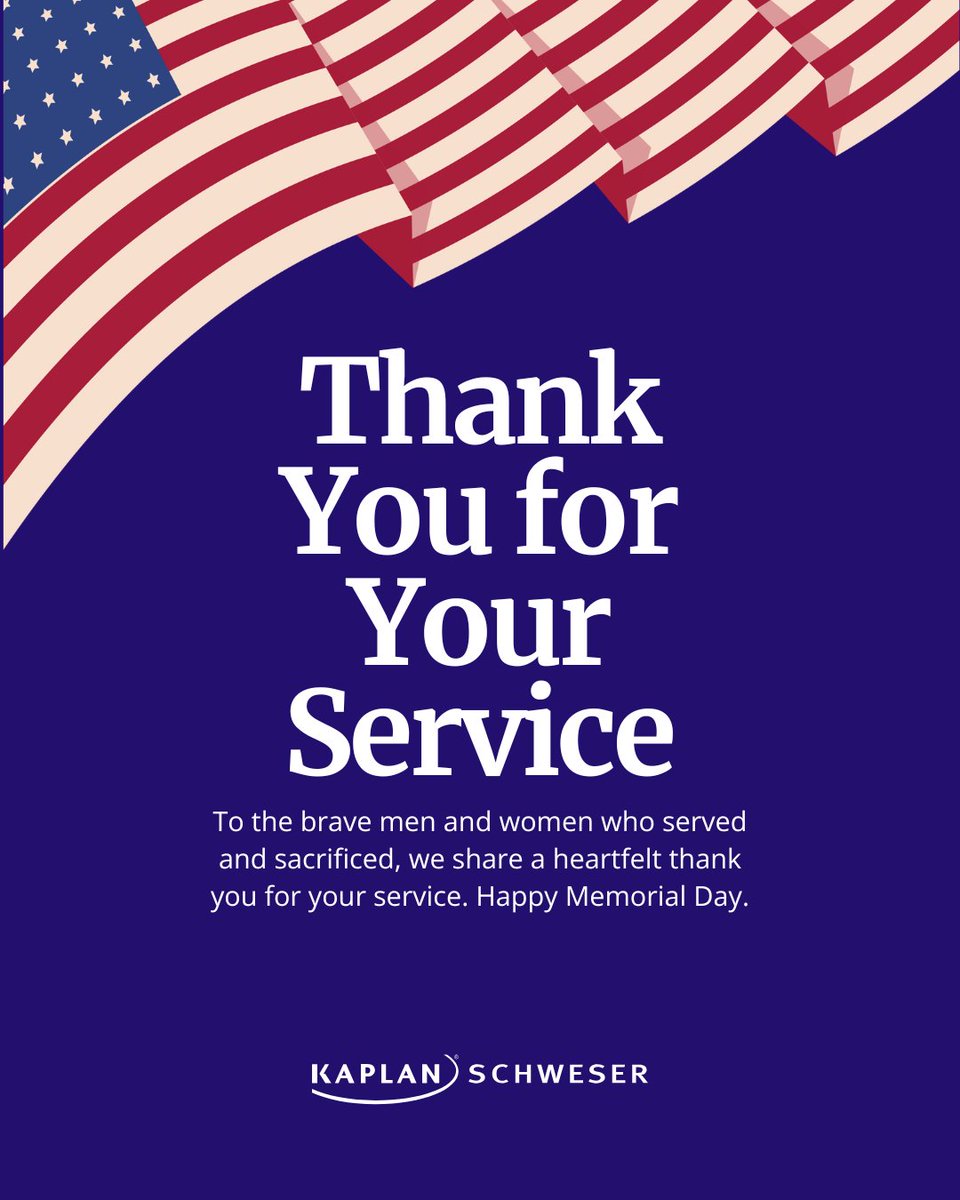 Thank you and your family for your service. As we honor those we have lost, we hope you have a safe and wonderful Memorial Day.