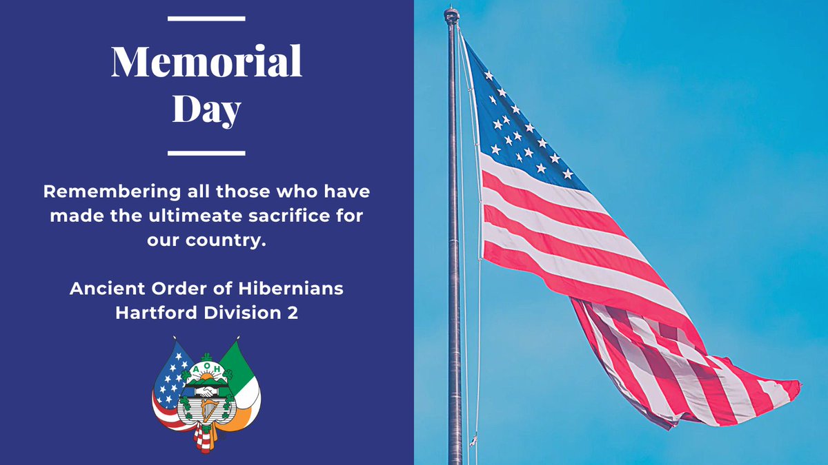A Blessed Memorial Day to all and remembering those that have given the ultimate sacrifice to our country. <a href="/hiberniandigest/">AOH National</a>