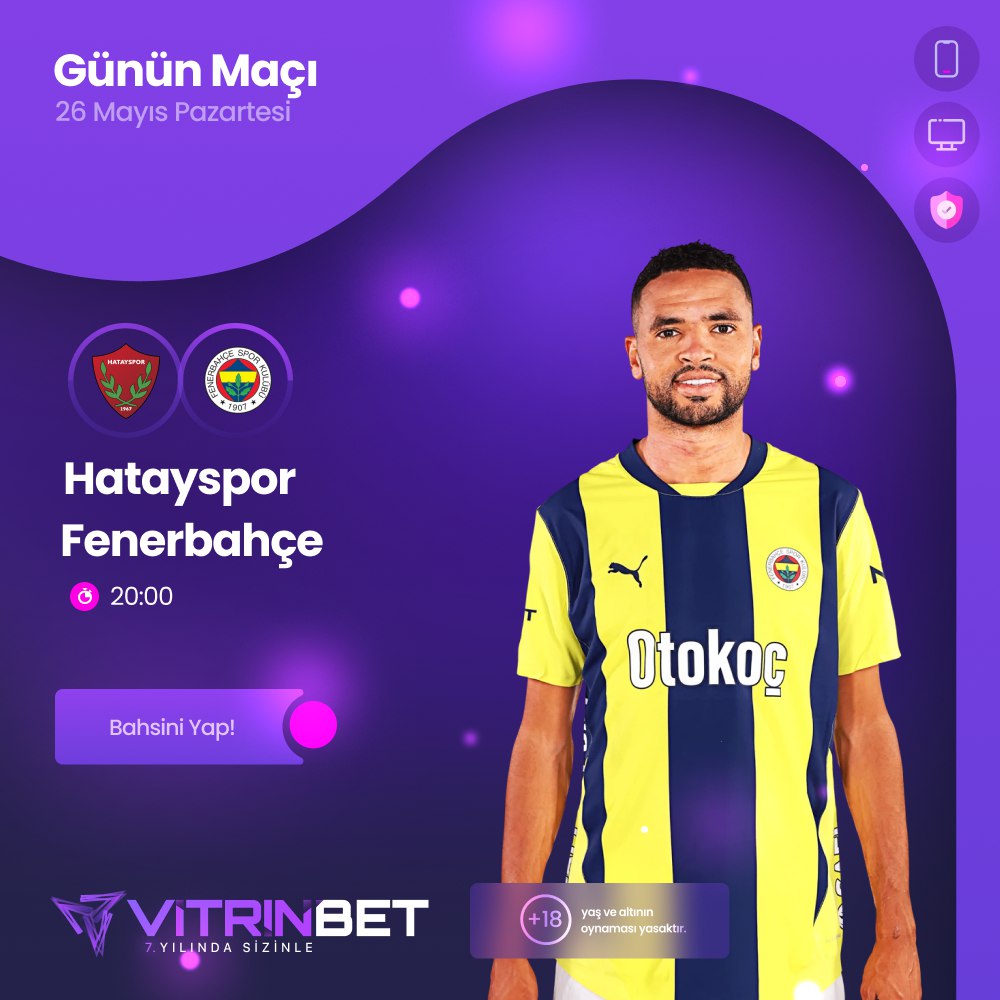 🎯 Günün Maçı: Hatayspor vs Fenerbahçe
💸 Skoru bil, 3.000₺ ödül havuzundan payını kazan!
📢 Etkinlik sadece Telegram kanalımızda!
🕖 Son Katılım: 19:30
🎁 Toplam Ödül: 3.000₺
🔗 Katılmak için hemen tıkla: t.me/vitrinbet

#VitrinBET #SkorTahmin #HataysporFenerbahçe
