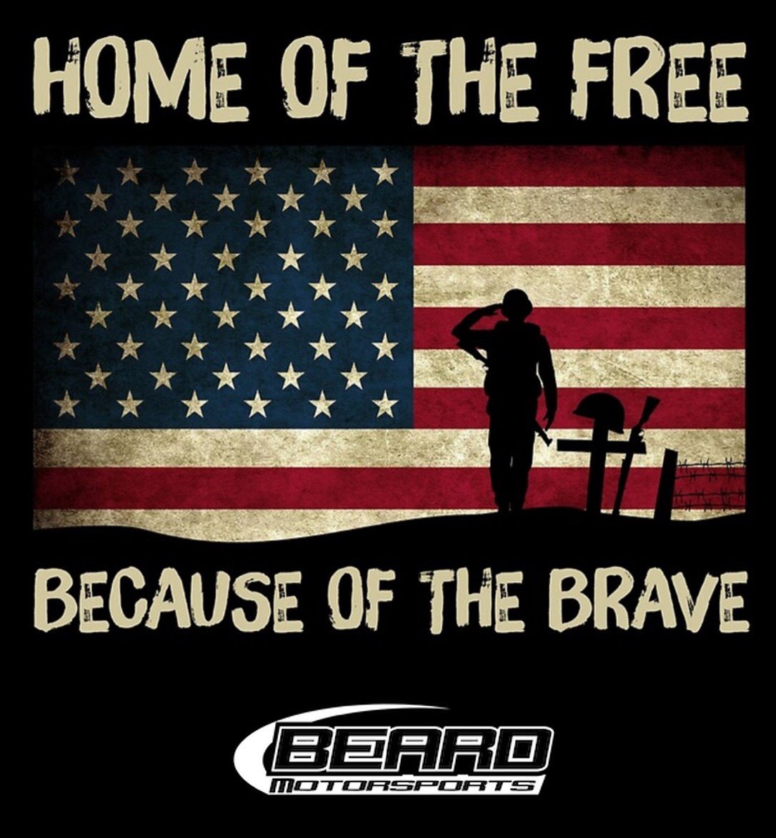 Freedom is not free. Everyone at Beard Motorsports remembers and thanks those who paid the price. #memorialday2025❤️🤍💙🇺🇸