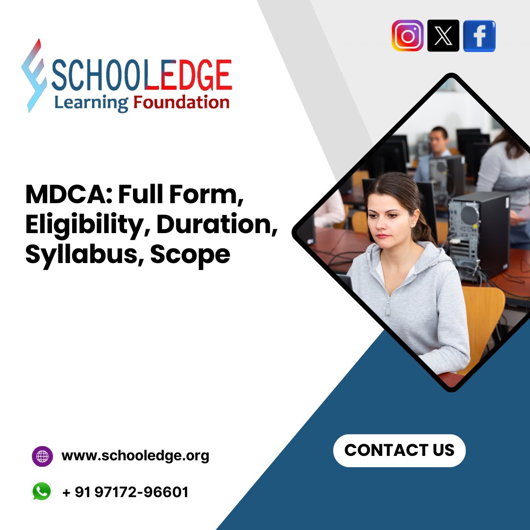 SELF_NGO's tweet photo. Find the MDCA full form, course syllabus, fees, and eligibility. Start your journey with the MDCA computer course and boost your IT career today.
https://t.co/ROtryuzgXf https://t.co/wf4EJXEQJB