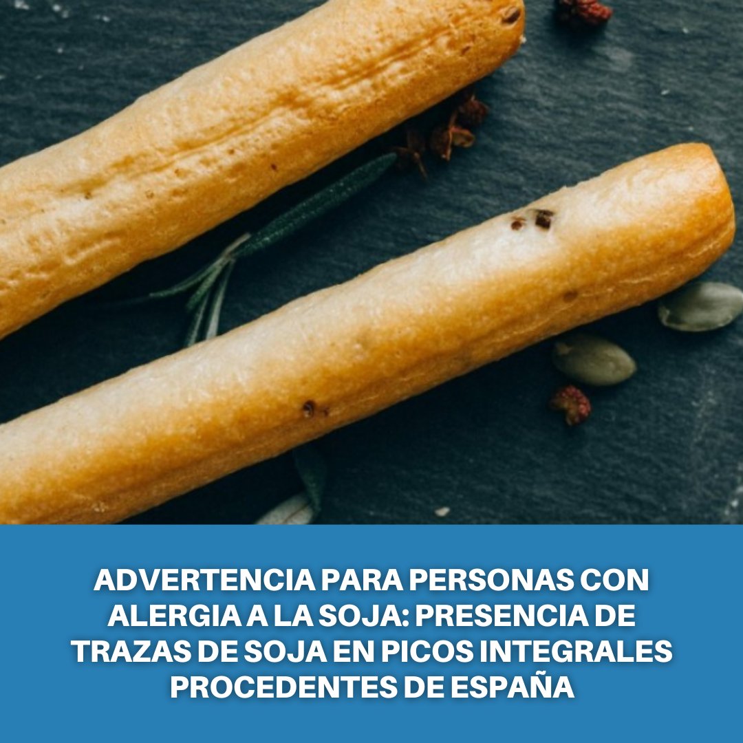 ❗️Advertencia para personas con alergia a la soja: presencia de trazas de soja en picos integrales procedentes de España

Presencia de trazas de soja no incluidas en el etiquetado en piquitos cristal integrales de la marca AUCHAN Collection

👉tinyurl.com/2cka4ccw