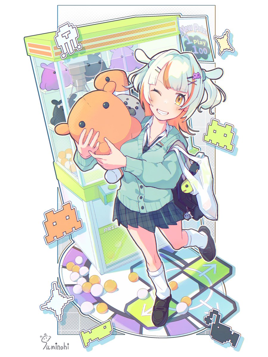 👾ᩚメンダコちゃん×UFOキャッチャー🛸
 #illustration  #oc