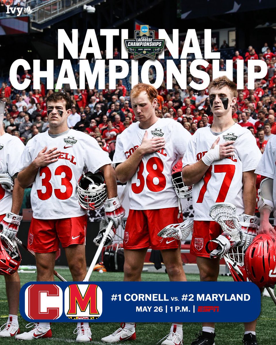 ONE. MORE.

Bring it home, <a href="/CornellLacrosse/">Big Red Lacrosse</a>. 🌿🥍