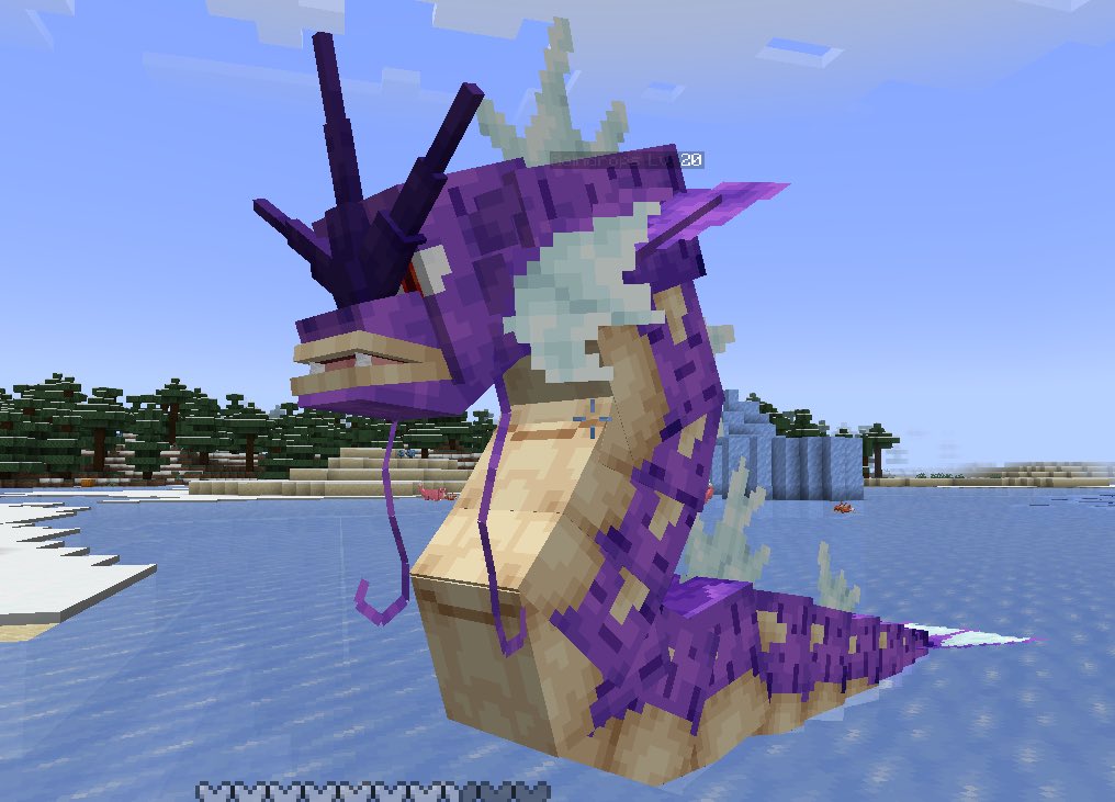 Phant0mPers0n's tweet image. I caught one! A patterned Magikarp that evolves to Purple Gyarados. It was meant to be.
