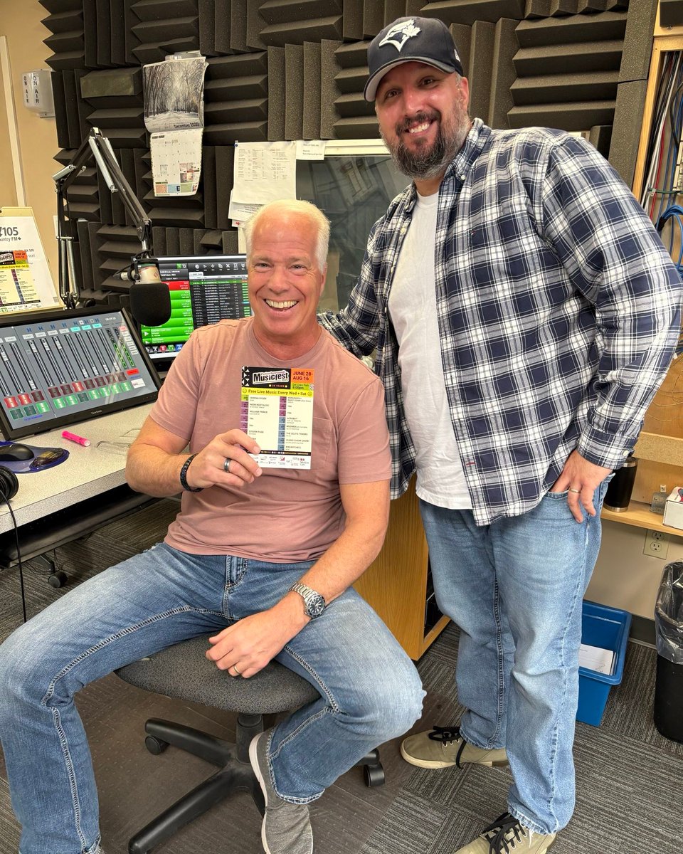 Big thanks to our amazing media partners @1015thewolf @kx105fm @pete997fm for having us on air to chat about this year’s lineup launch! 🎙️🎶

We’re so grateful for your support—couldn’t do it without you!

See what the buzz is about: ptbomusicfest.ca
#ptbomusicfest