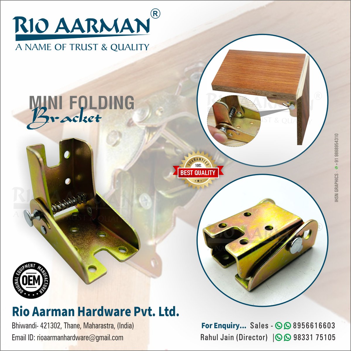 ihsndigital's tweet image. Engineered for efficiency built to last "𝐑𝐈𝐎 𝐀𝐀𝐑𝐌𝐀𝐍" Mini Folding Bracket truly strong compact reliable.
.
.
.
#RioAarmanHardware #MiniFoldingBracket #FoldingBracket #WallMountBracket #DIYBracket #BracketSolutions #SpaceSaving #CompactDesign #ShopSmart #ihsn #digital