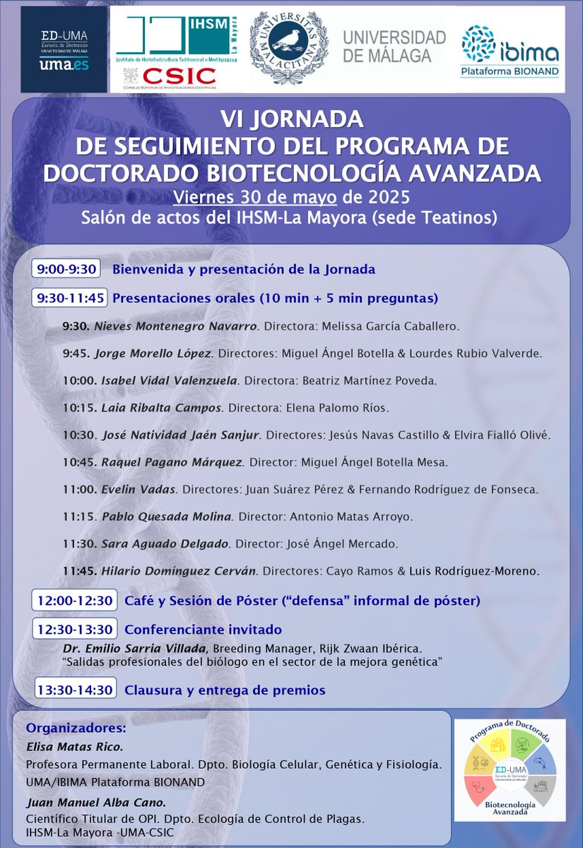 Escuela de Doctorado UMA (@edumaoficial) on Twitter photo 