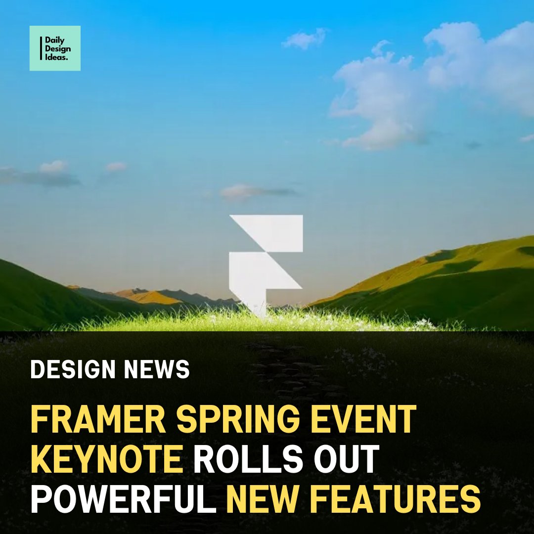 OctetJournal's tweet photo. @framer's Spring Event Keynote reveals groundbreaking AI and analytics features, redefining how modern designers build, test, and scale digital experiences. https://t.co/YppJOiB6jK