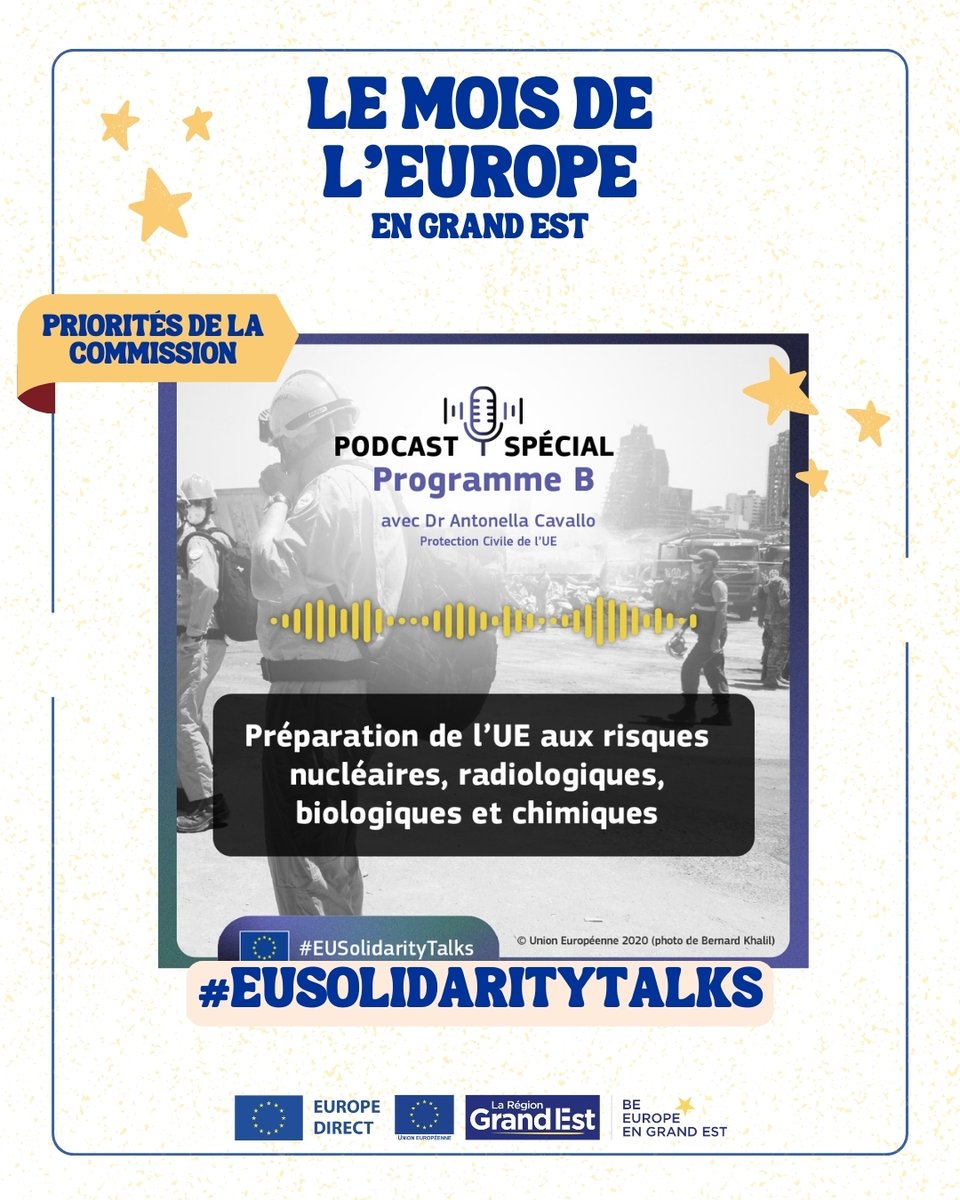 EDReims's tweet image. ☢️ Face aux risques NRBC (nucléaires, radiologiques, biologiques, chimiques), l’UE renforce sa préparation 🇪🇺
Plans d'urgence, exercices conjoints, coordination des secours : anticiper pour mieux protéger.
🎧 À écouter : “Se préparer pour survivre”