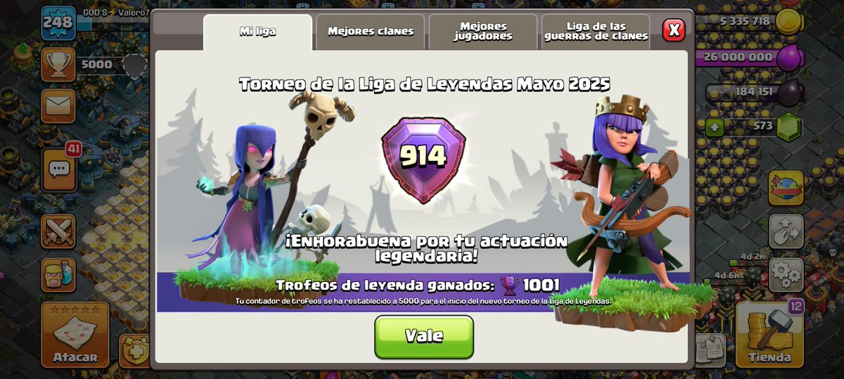 Felicitar a nuestros dos jugadores de God's E-Sports, pedazo de tops habéis conseguido👏👏👏🥳🥳🥳  Seguir duro chicos💪🔥

Vamos con todo God's 🔥💪
<a href="/Gods_familycoc/">GOD’S FAMILY</a> <a href="/GodsMaska/">God's⚡Maska</a> <a href="/Rubbito077Gods/">Rubby077Coc</a> <a href="/killer_raincoc/">⚡️KILLER RAIN⚡️</a>