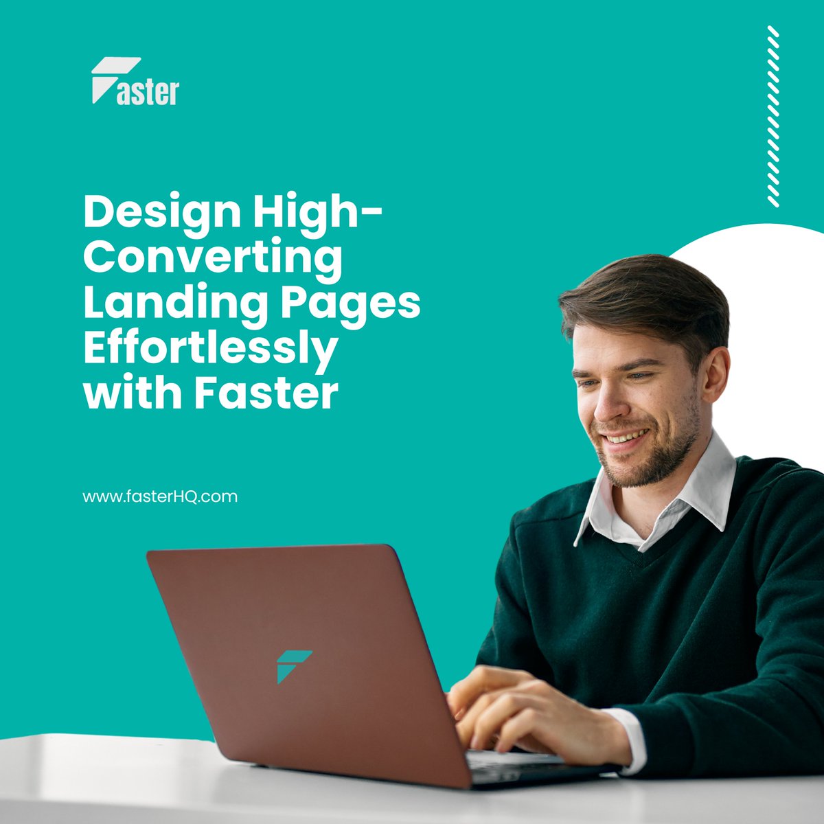 faster_hq's tweet photo. Designing landing pages shouldn't be painful.

Faster AI builds high-converting pages in minutes—not hours.

• AI-powered designs

• Smart audience targeting

• Real-time conversion optimization

Ditch the frustration. Get results. \#AIMarketing \#ConversionRate https://t.co/zR5yn2CSJD