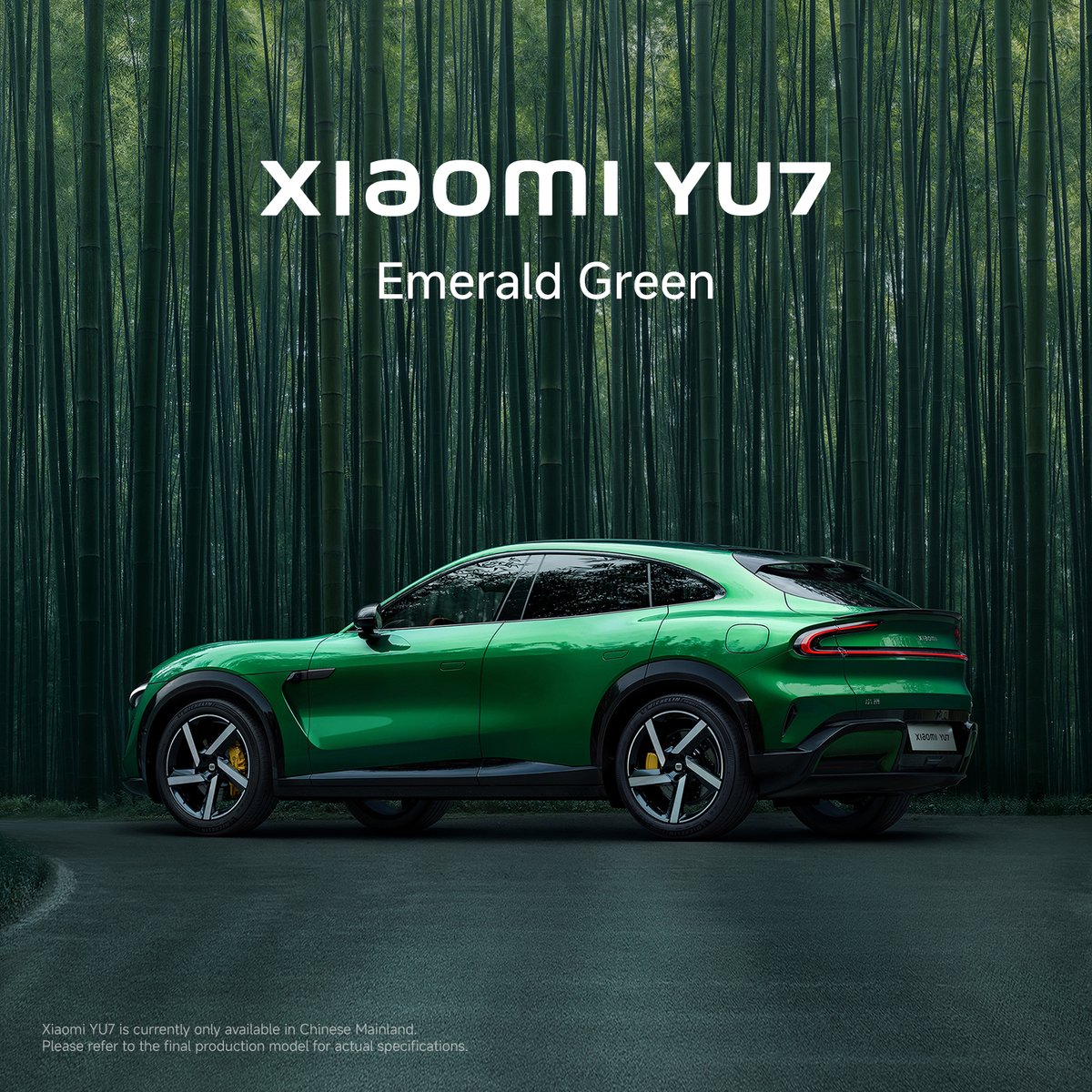 #XiaomiYU7 in Emerald Green.

Inspired by Colombian emeralds, this stunning color is brought to life with dual-layer paint that shifts elegantly in the light.
