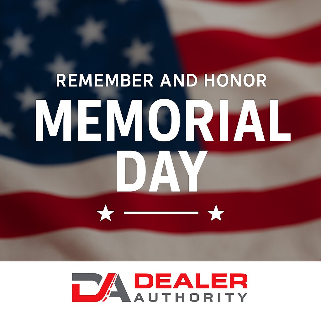 Today, we pause to remember and honor the brave men and women who made the ultimate sacrifice in service to our country.

From all of us at Dealer Authority, thank you for your service and sacrifice.

#MemorialDay #HonorAndRemember #DealerAuthority