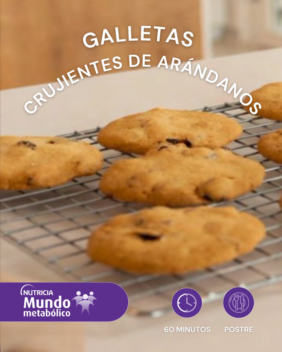 ✨🍪 ¿Antojo de dulce? Estas galletas crujientes de arándanos bajas en proteínas son la combinación perfecta entre lo sabroso y lo nutritivo. 
 👉 ¡Descubre la receta en nuestro Instagram! instagram.com/mundometabolic…

#Metabolopatias #PKU