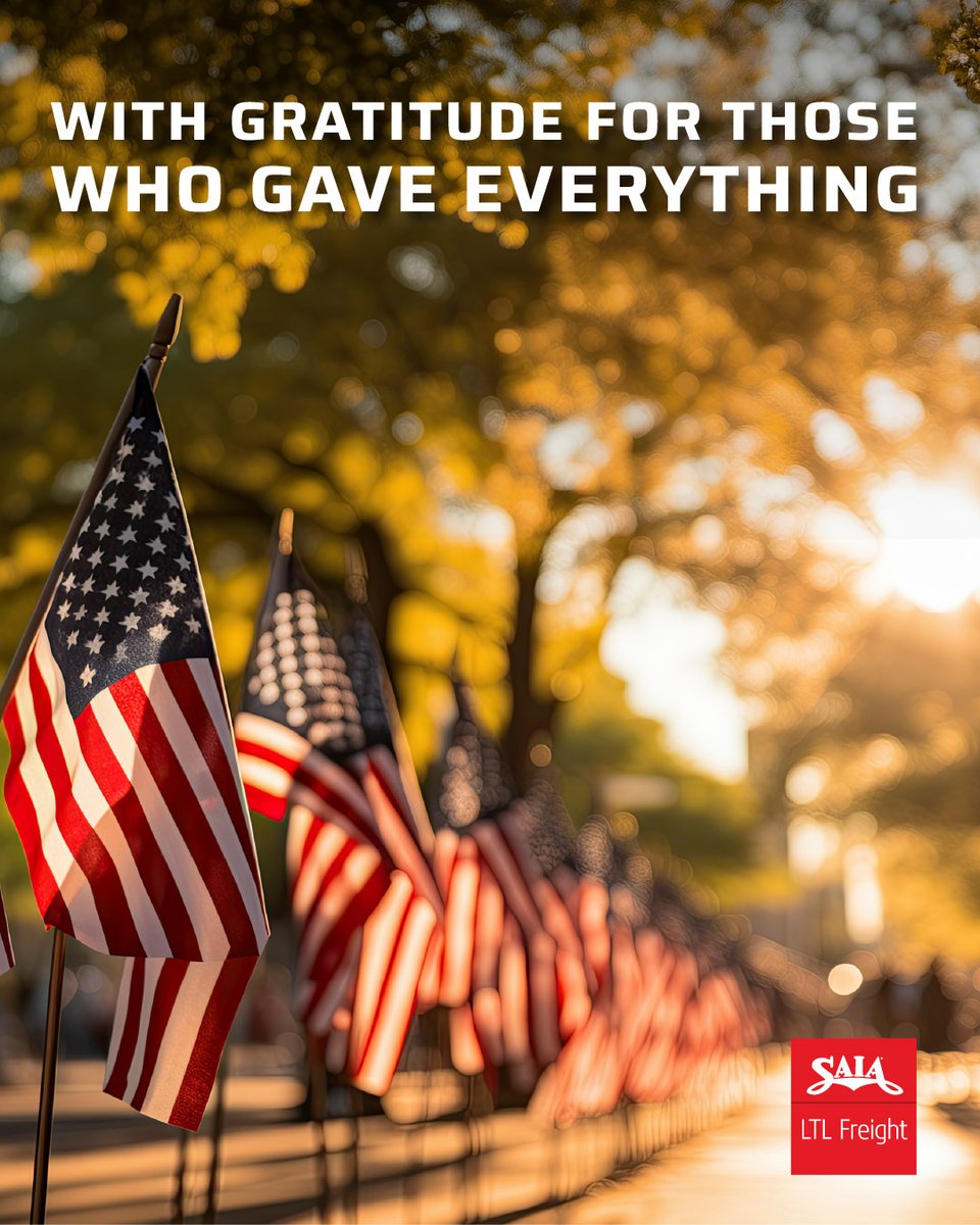 Today, we honor and remember the brave men and women who gave their lives in service to our country. Their sacrifice, courage, and dedication will never be forgotten.

We are forever grateful. #memorialday #saialtlfreight