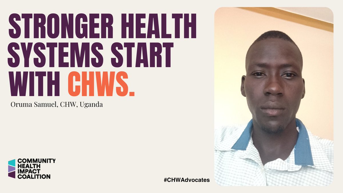 "CHWs empower communities to take charge of their health through education and self-care. We connect the most underserved to essential services, so a stronger health system starts with CHWs." 
Last week at #WHA78 leaders discussed #healthforall, what would you like them to know?