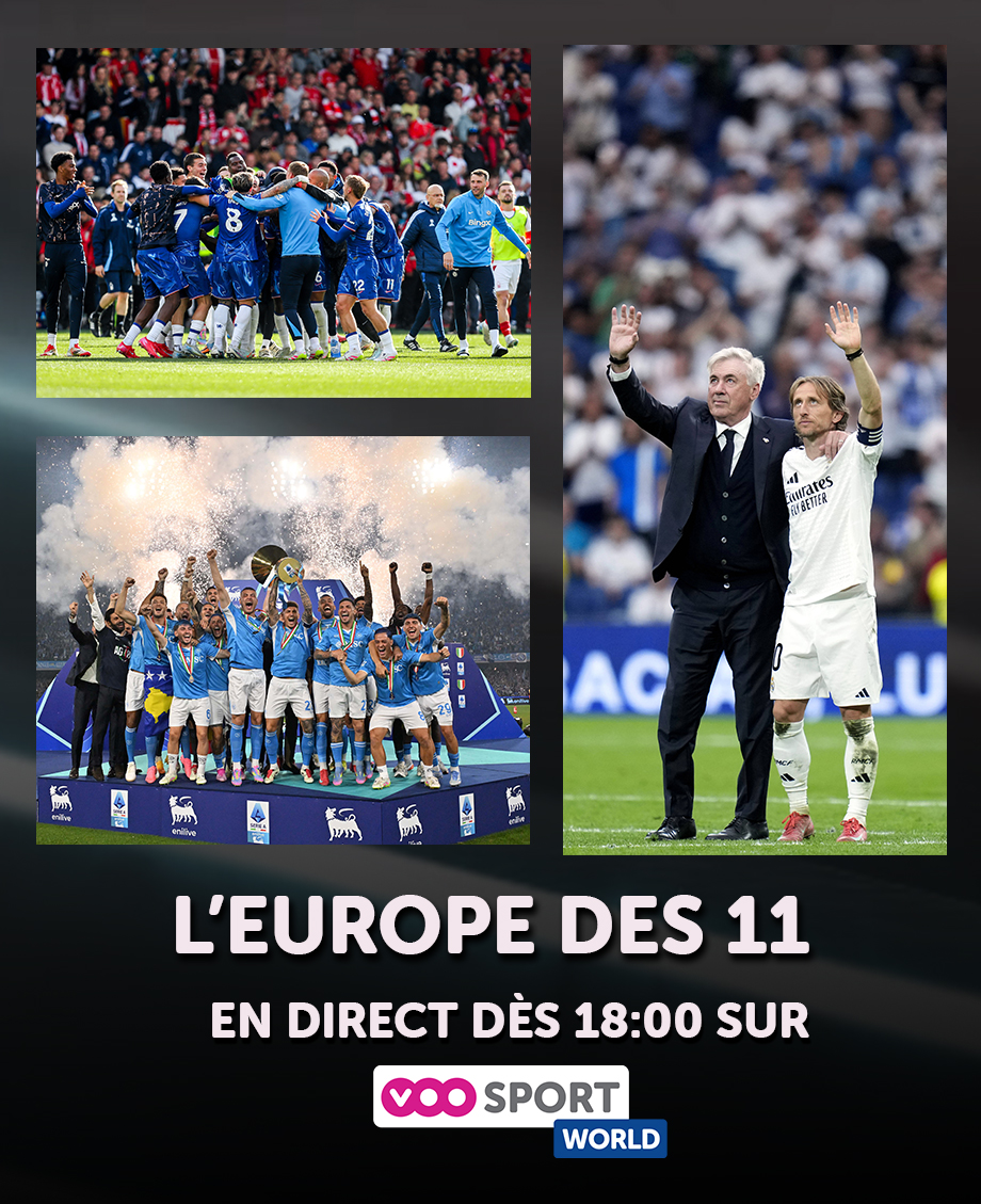 #EUROPEDES11 ⚽ | C'est lundi, c'est votre récap foot du week-end 😎

Avec au programme du tour d'Europe ⤵️ 

🔷 Course folle à l'Europe en PL
🔷 Naples célèbre
🔷 Une page se tourne au Real 

En direct dès 18:00 sur #VOOSPORTWORLD 📺