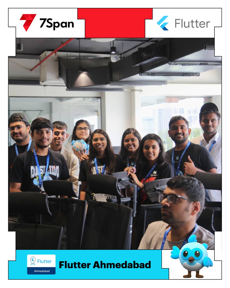 7SpanHQ's tweet image. Milestones feel better on weekends 💯 
Flutter flew in, vibes kicked in- what a code-loaded day it was with @FlutterAHM  

A big thanks to organisers Poonam Jha and Sanni P. for a great 50th Flutter event.