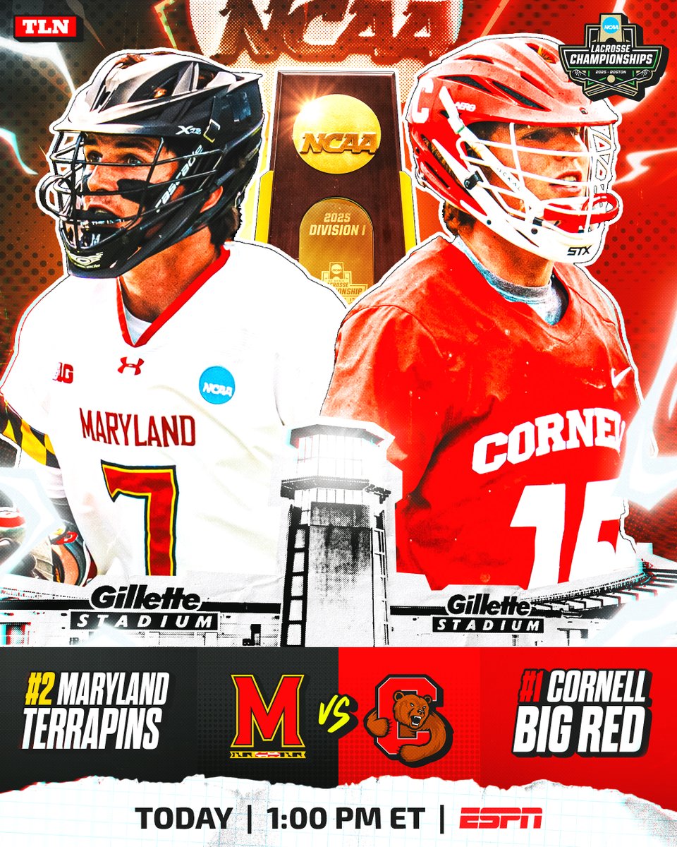 TLN 🥍 (@lacrossenetwork) on Twitter photo WELCOME TO MEMORIAL DAY 🏆
An NCAA Champion will be crowned today — will it be <a href="/TerpsMLax/">Maryland Men's Lacrosse</a> or <a href="/CornellLacrosse/">Big Red Lacrosse</a>? 👑🤔 WELCOME TO MEMORIAL DAY 🏆
An NCAA Champion will be crowned today — will it be <a href="/TerpsMLax/">Maryland Men's Lacrosse</a> or <a href="/CornellLacrosse/">Big Red Lacrosse</a>? 👑🤔