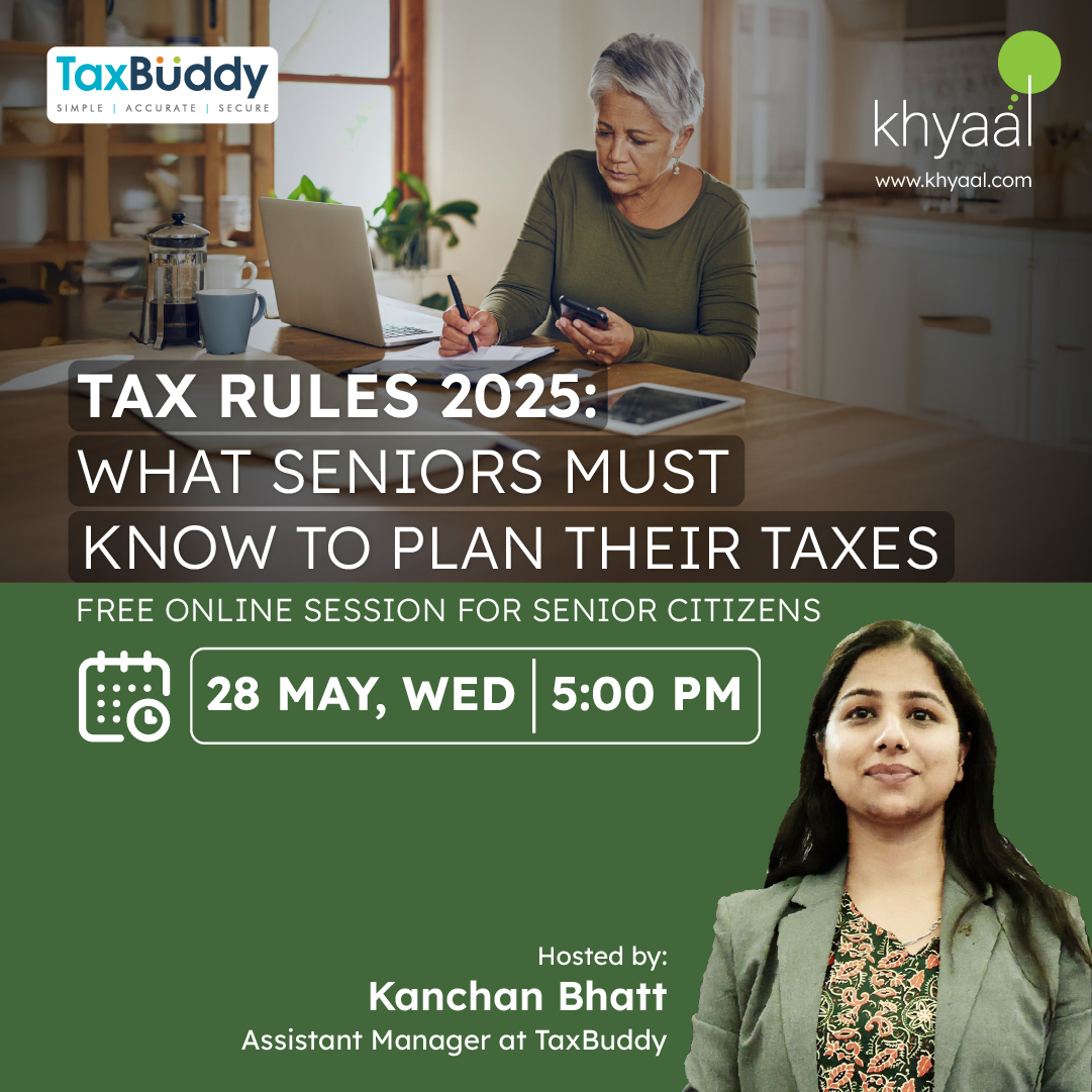 In this informative session in association with <a href="/TaxBuddy1/">TaxBuddy.com</a>, learn how to plan your taxes smartly. Attend if you are 50+, or share it with an elderly loved one.
#TaxPlanning #SeniorCitizens
To attend:
📱 Download the app: bit.ly/3Kh2aFw
📞 Call: 022-48963888