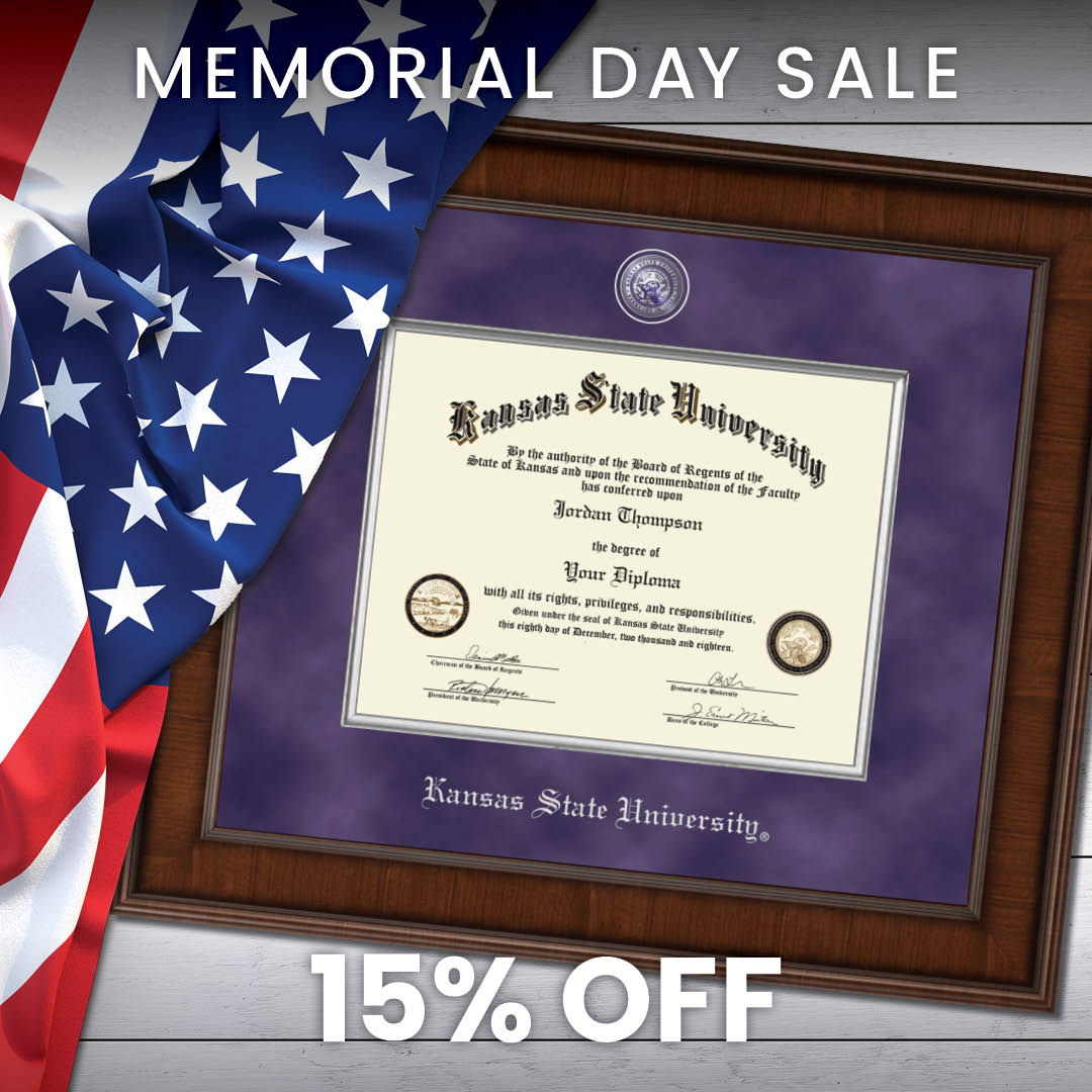KStateAlumni's tweet image. Red, white, and SAVE! Take 15% off on Kansas State University diploma frames this Memorial Day with #promocode MDAY25.  🎆 🎓 #kansasstateuniversity #KStateAlumni #KState #GradGifts #MemorialDaySale @diplomaframe
diplomaframe.com/kasu