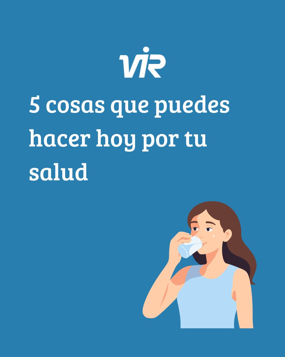 ✅ Beber agua
✅ Caminar 30 min
✅ Comer fruta
✅ Respirar profundo
✅ Apagar pantallas 1h antes de dormir

#LaboratoriosVIR