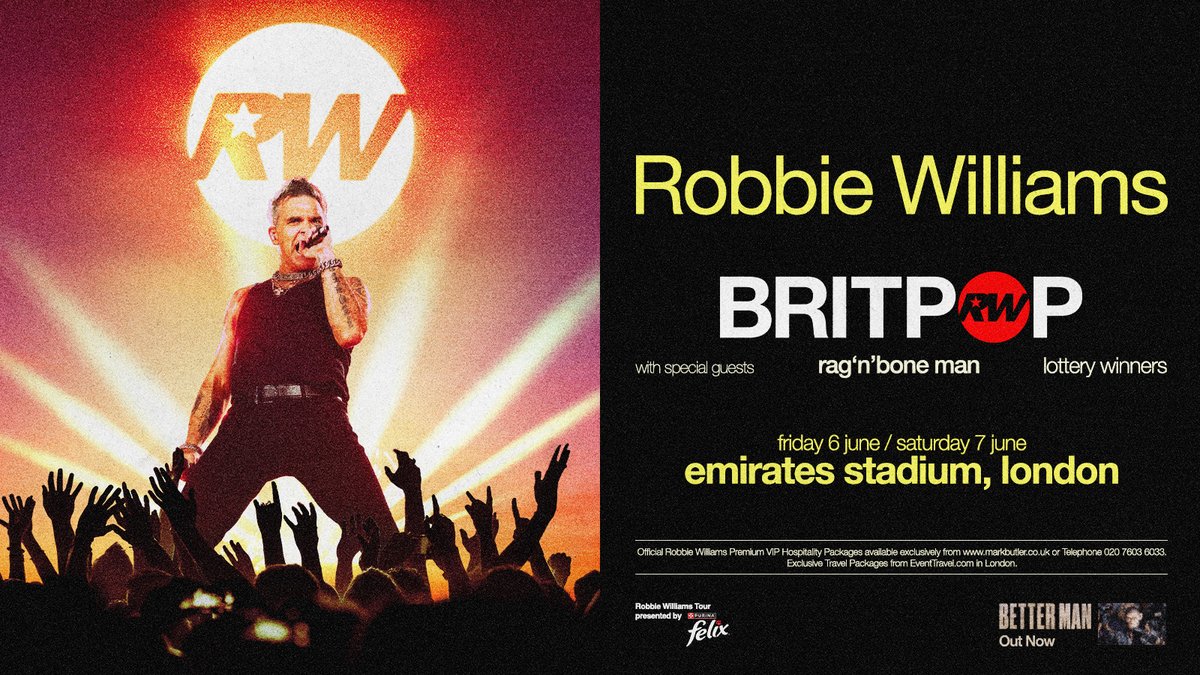 Live Nation UK (@livenationuk) on Twitter photo .<a href="/robbiewilliams/">Robbie Williams</a> will play TWO huge shows at London's Emirates Stadium next month π€©
Book tickets π livenation.uk/330T50VBFzo .<a href="/robbiewilliams/">Robbie Williams</a> will play TWO huge shows at London's Emirates Stadium next month π€©
Book tickets π livenation.uk/330T50VBFzo