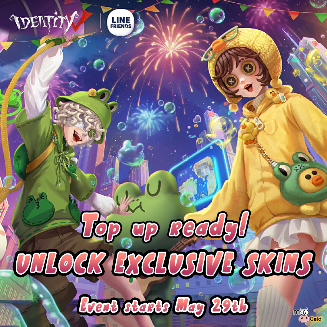 MoogoldOfficial's tweet photo. 💥The Identity V × LINE crossover event kicks off TOMORROW, May 29th! 

🐰Get ready for adorable LINE characters, exclusive skins, and limited-time rewards that you won’t want to miss!

Top up early at https://t.co/6U1LL7tmRw for instant delivery and secure checkout 

#IdentityV https://t.co/7vbtm35Tce