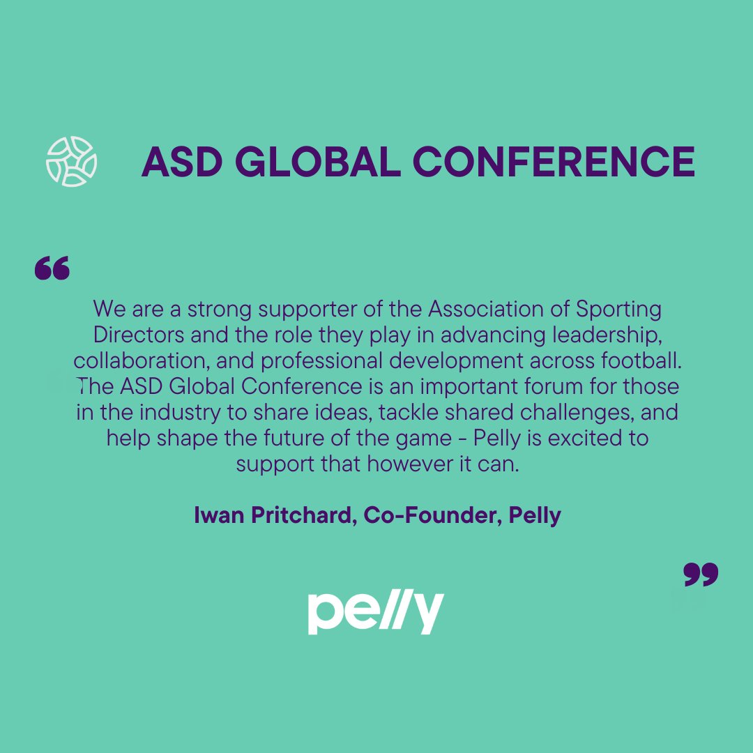 The Association of Sporting Directors are delighted to announce Pelly as an Affiliate Partner for the ASD Global Conference 2025.

Join us at asd.mimentorportal.com/courses/asd-gl…