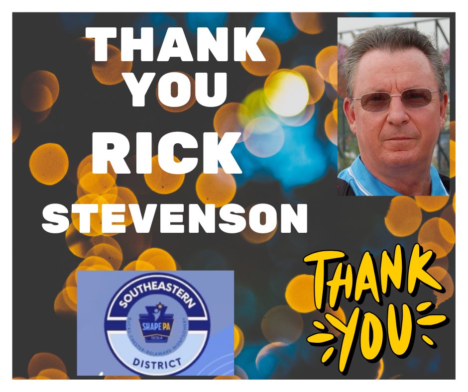 🎉 A Huge Thank You to Rick Stevenson! 🎉

Please join us in extending our gratitude to Rick Stevenson for his outstanding service as the Treasurer of SHAPE SED over the years.

<a href="/SHAPE_PA/">SHAPE PA</a>